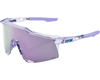 100% Speedcraft Sunglasses Polished Translucent Lavender (HiPER Lavender Mirror Lens)