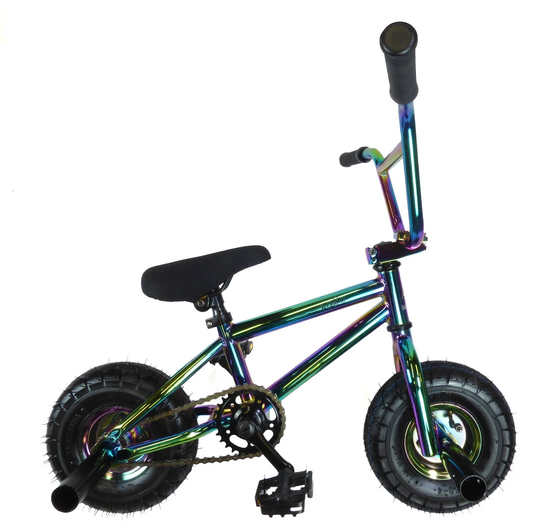 1080 Stunt Freestyle Mini BMX Bike, LTD Edition Frame – Neo Chrome Jet Fuel