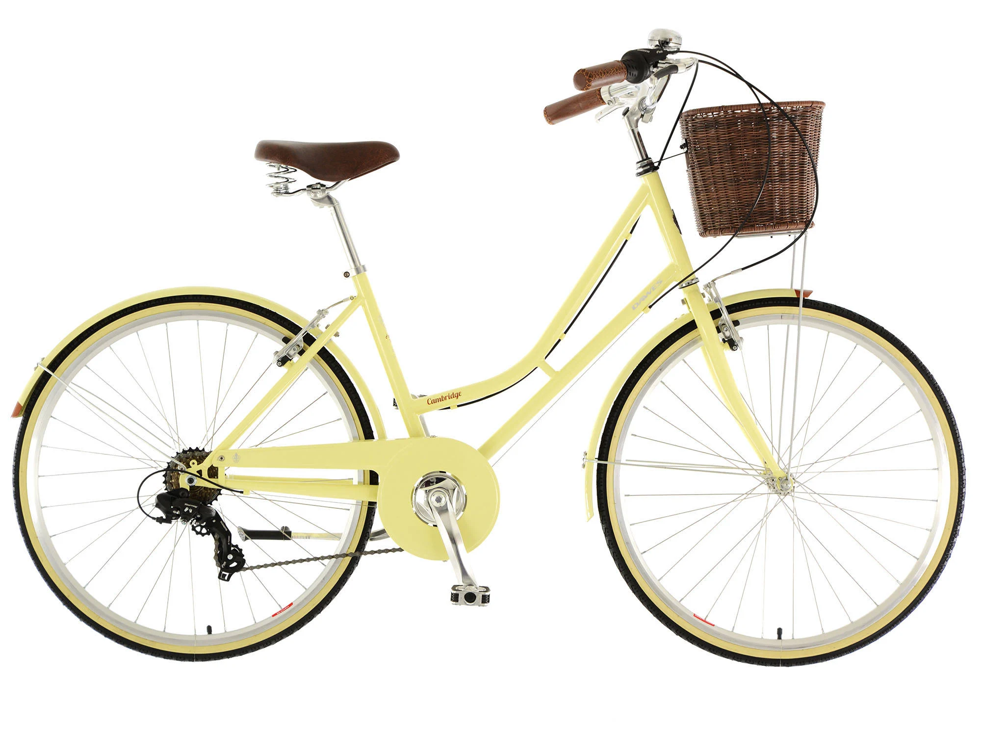 Dawes Cambridge Ladies Heritage Bike, Cream – 26″ Wheel, 7 Speed
