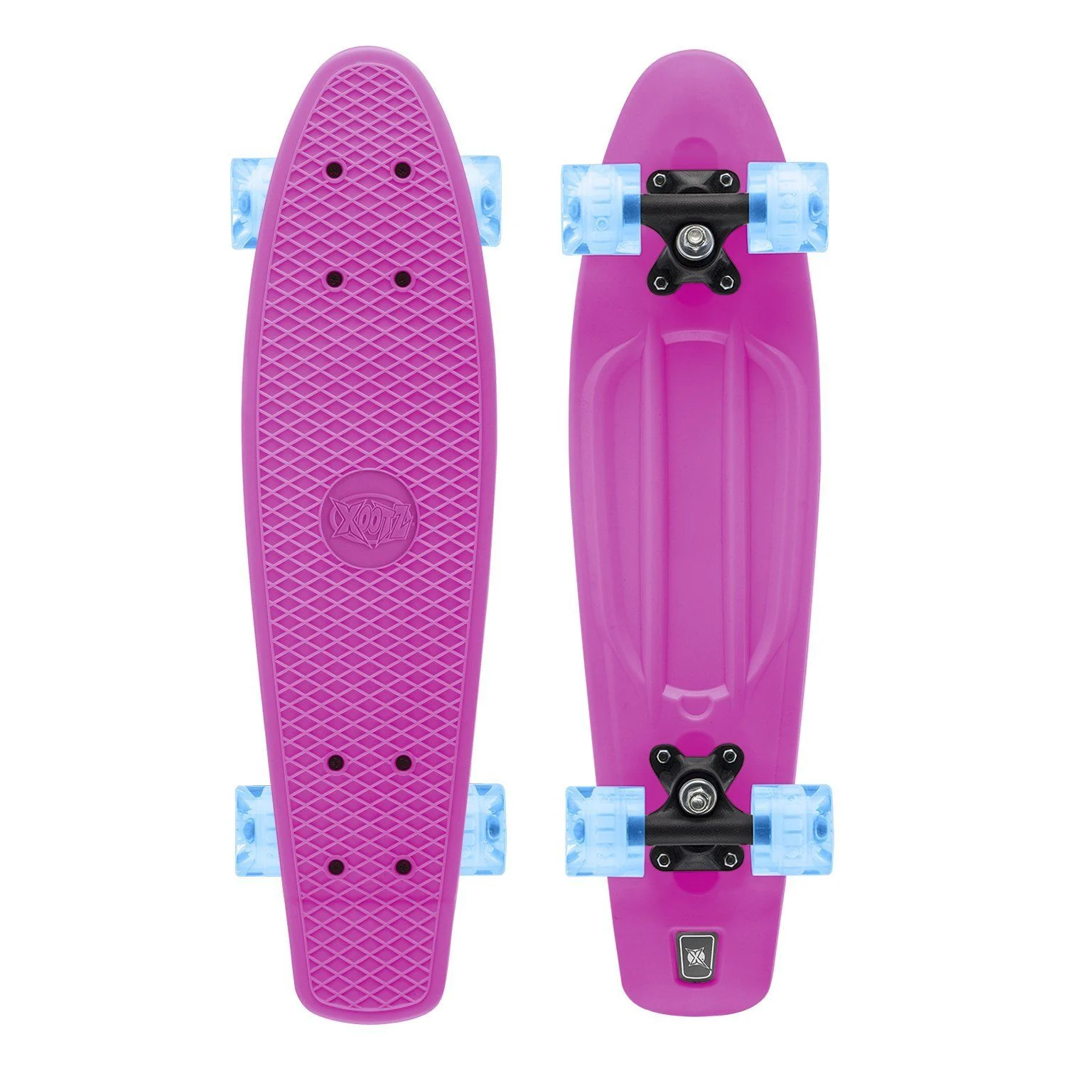 Xootz Kids Skateboard with LED Light Up Wheels – Pink