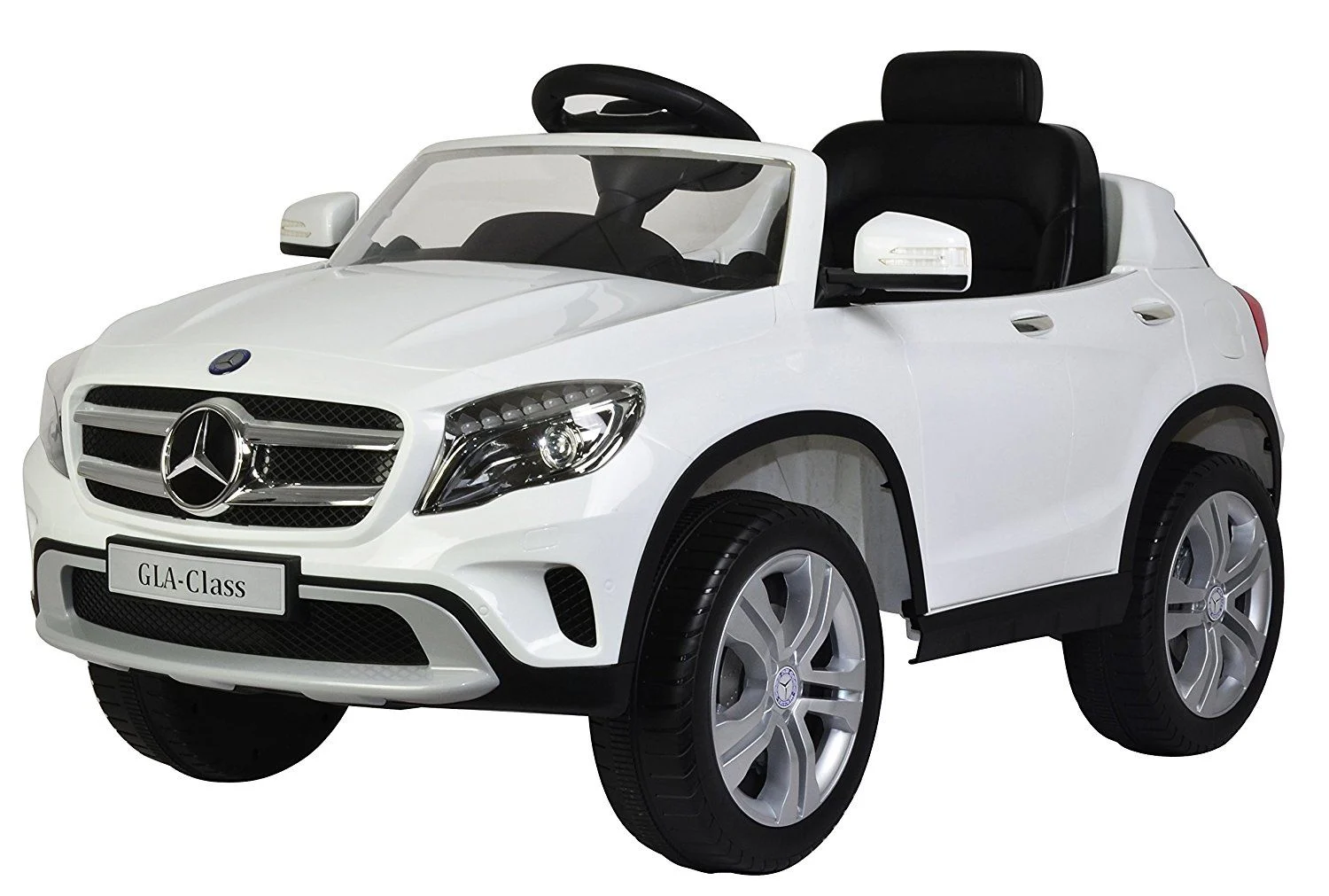 Toyrific Kids Mercedes Benz GLA Electric Ride-On Car Toy, White – 12V