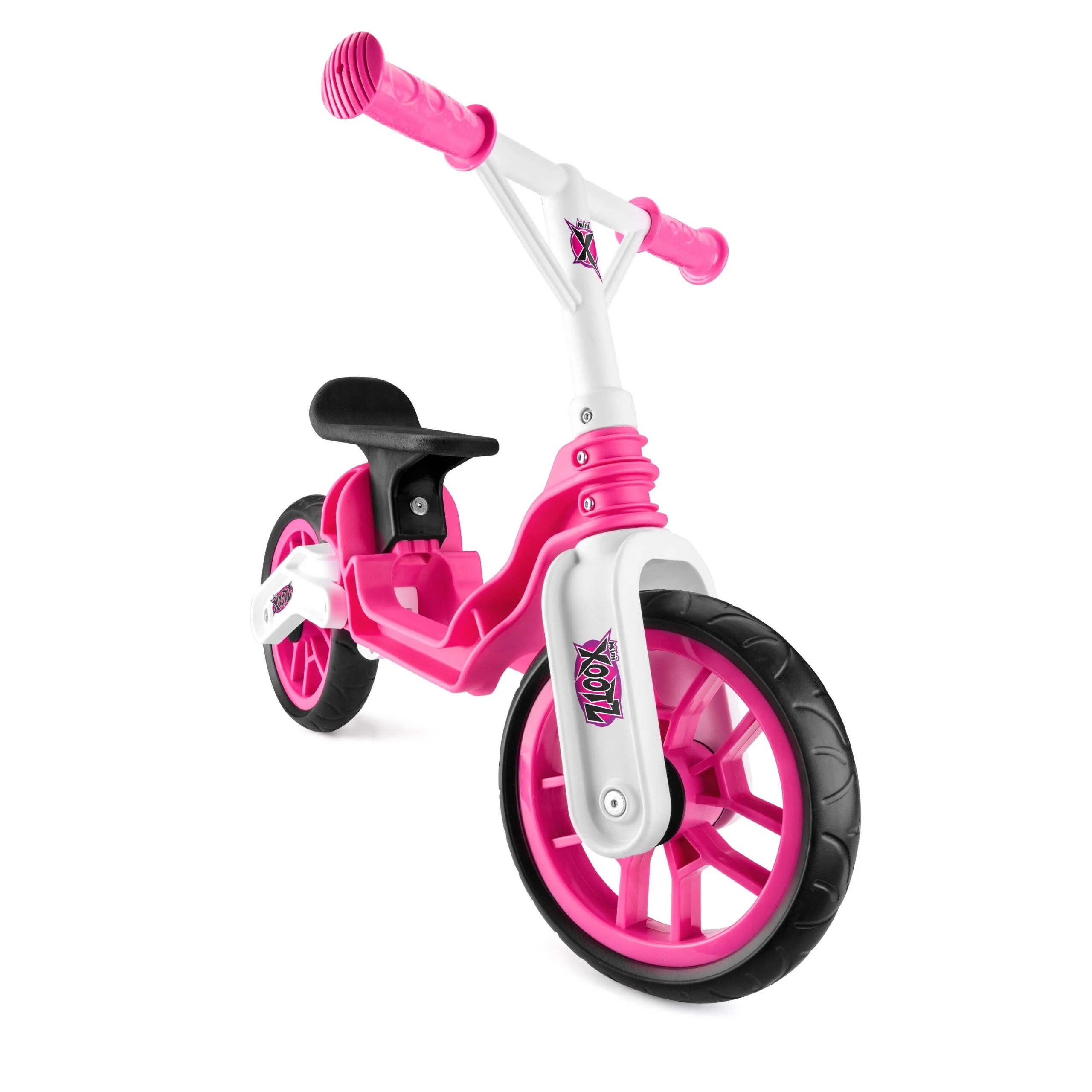 Xootz Toddler Kids Girls Folding Training Balance Bike – Pink
