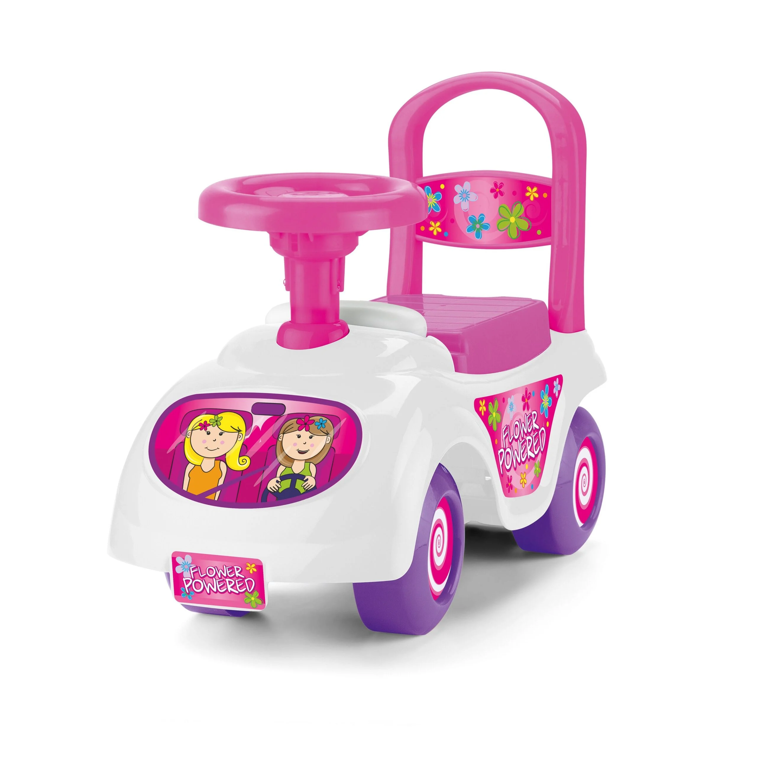 Toyrific Toddler Kids Girls Ride On Toy Car with Horn and Storage – Pink