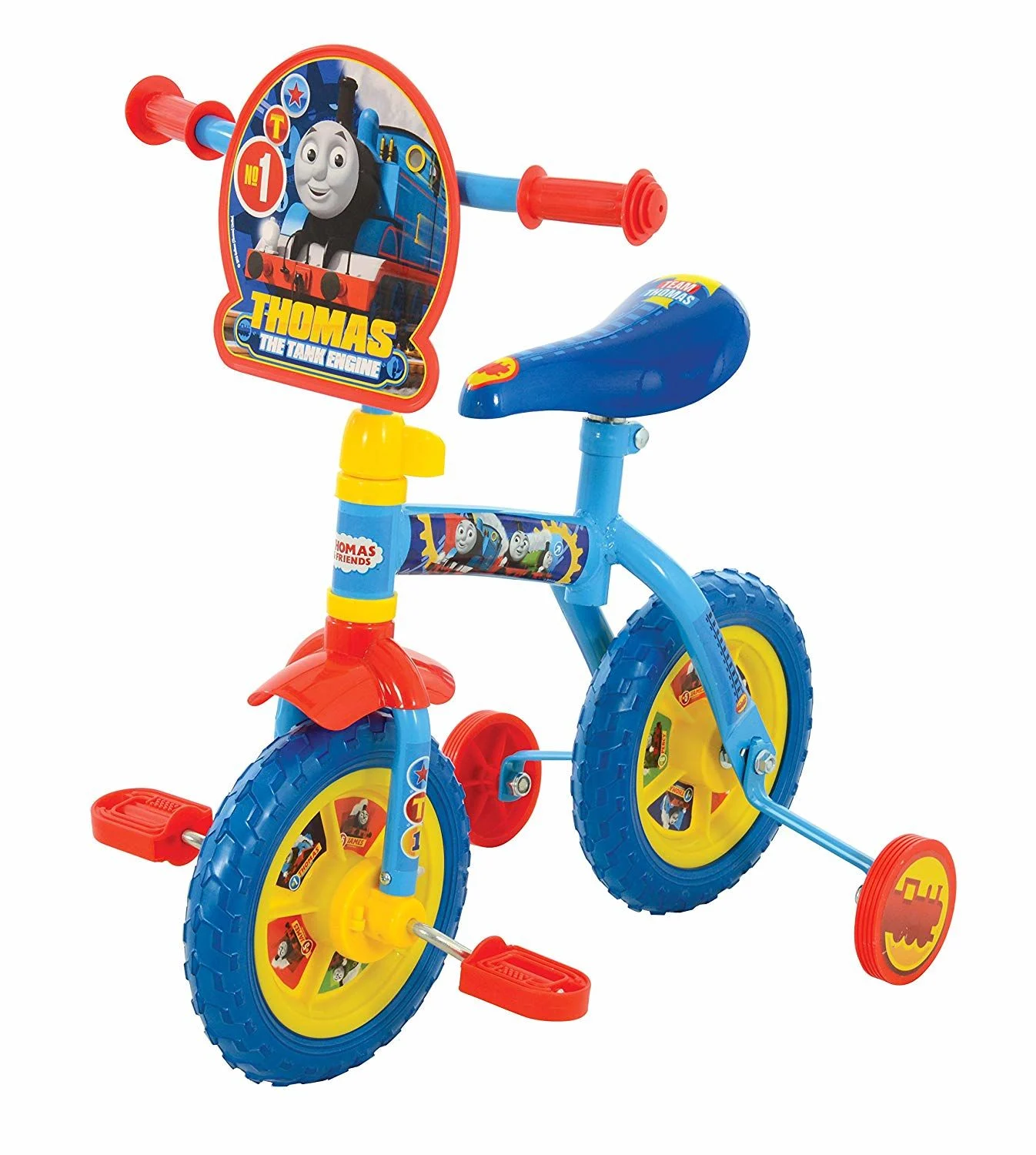 Thomas & Friends 2-in-1 Convertible Kids Training Balance Bike – 10″ Wheels