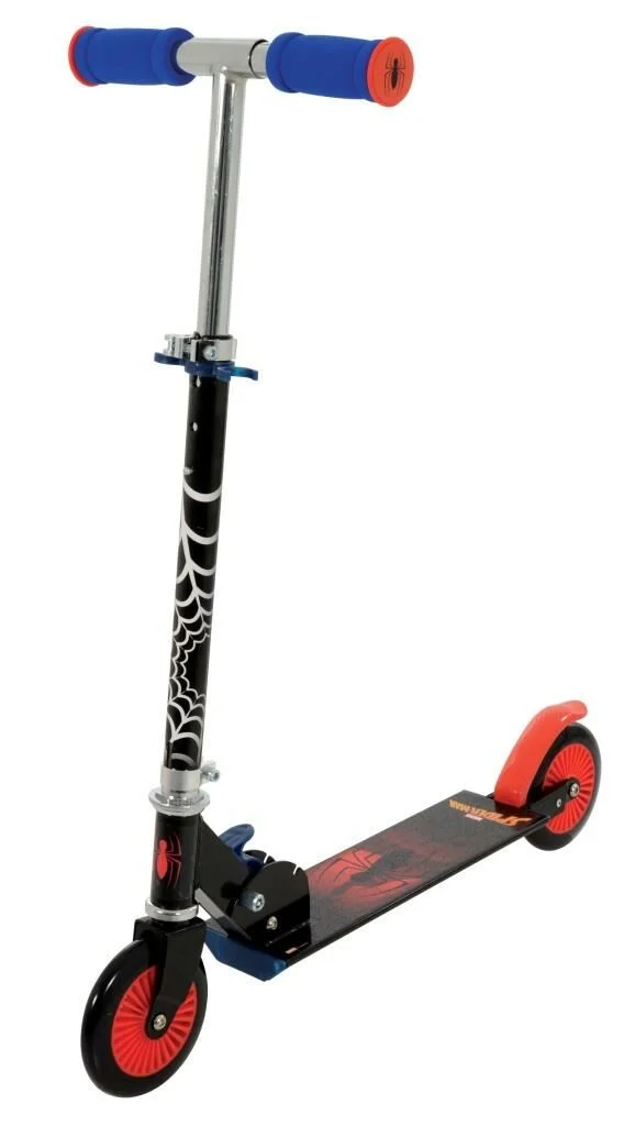 Spiderman Kids Folding In-Line Scooter