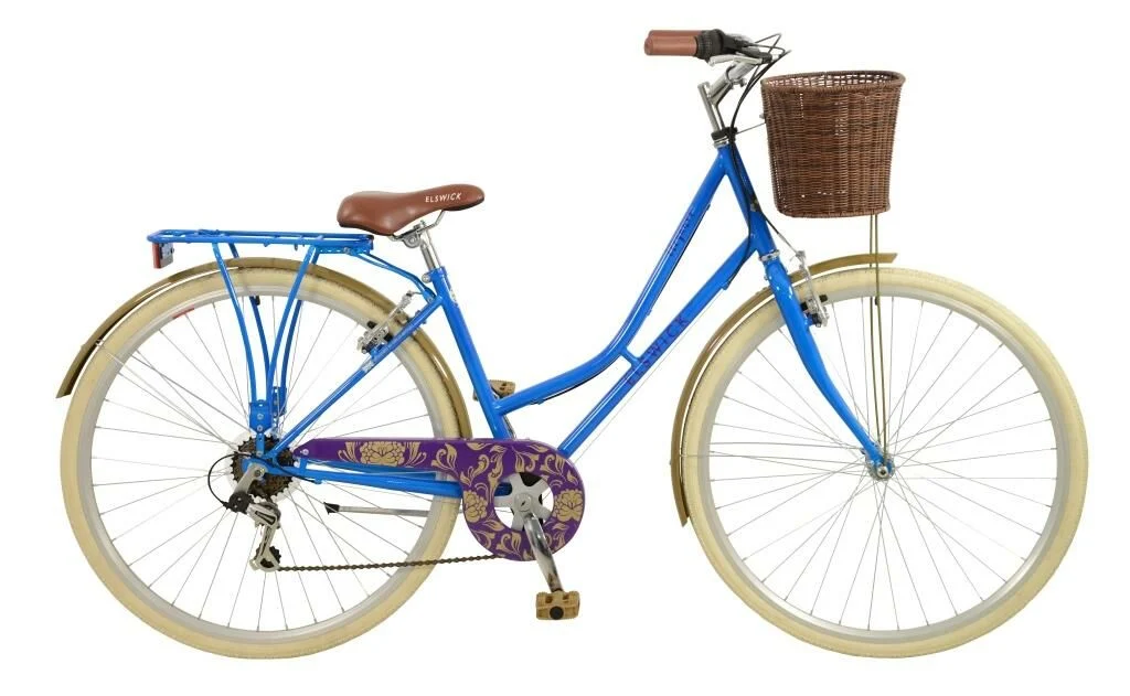 Elswick Elegance 17″ Ladies Heritage Bike, 700c Wheel – Blue/Cream