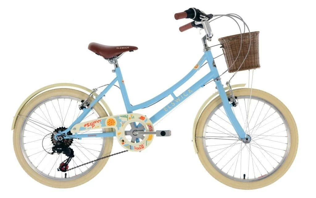 Elswick Cherish 20″ Kids Girls Heritage Style Bike, 12″ Frame, 20″ Wheel – Blue/Cream