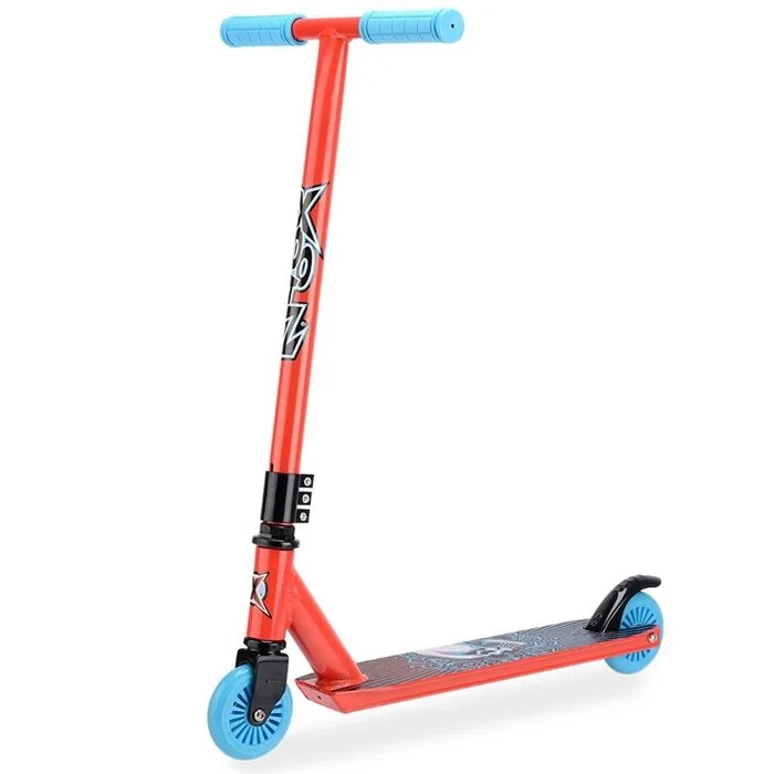 Xootz Junior Kids Alloy In-Line Stunt Scooter – Hazard Red