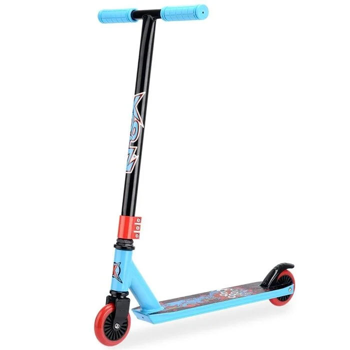 Xootz Junior Kids Alloy In-Line Stunt Scooter – Slasher Blue