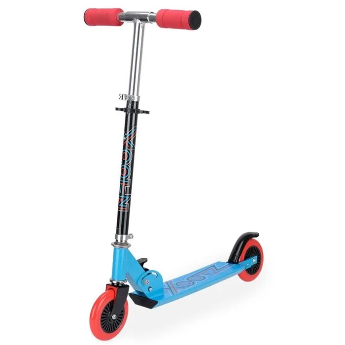 Xootz Electron Kids Junior In-Line Folding Push Scooter – Blue