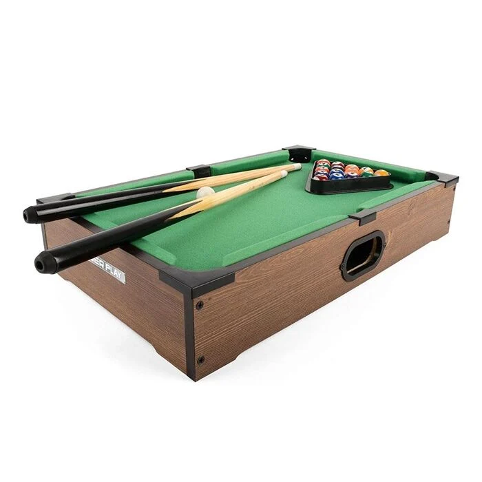 Power Play Kids Pool Billiard Snooker Indoor Table Top Game – 20″