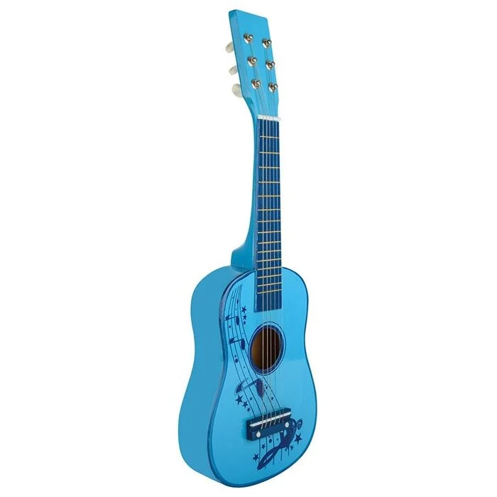 Toyrific 23″ Blue Wooden Guitar Kids Musical Toy Instrument