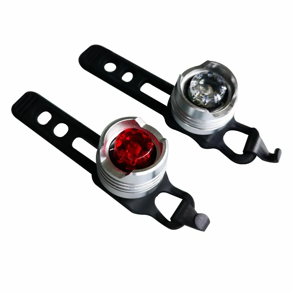 ETC Superbright Mini Twinset 1 LED Bike Front and Rear Lights Set