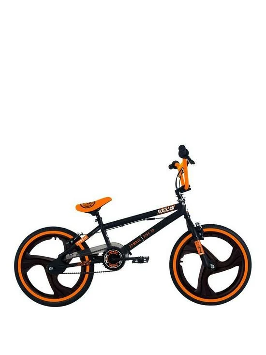 Zombie Slackjaw Kids Unisex Freestyle BMX, Gyro Rotor, Single Speed – Black/Orange