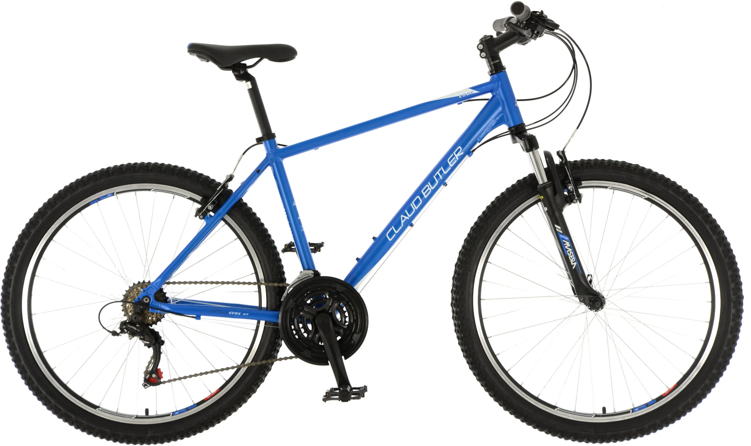 Claud Butler Edge HT Mens Mountain Bike, 26″ Wheel, 18 Speed – Blue