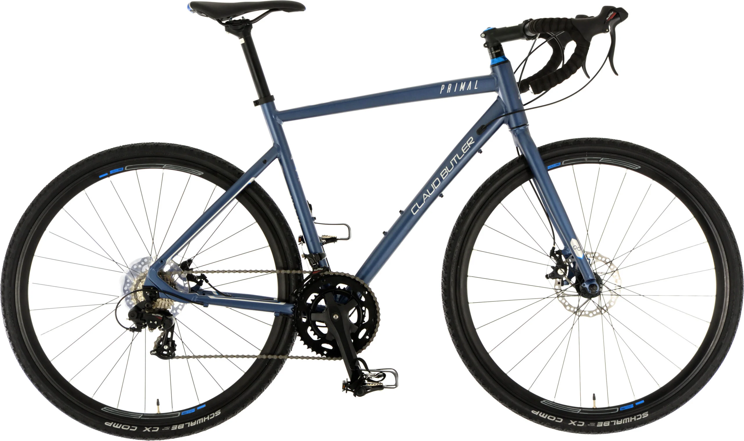 Claud Butler Primal Mens Gravel Road Bike – 700c, 14 Speed – Blue