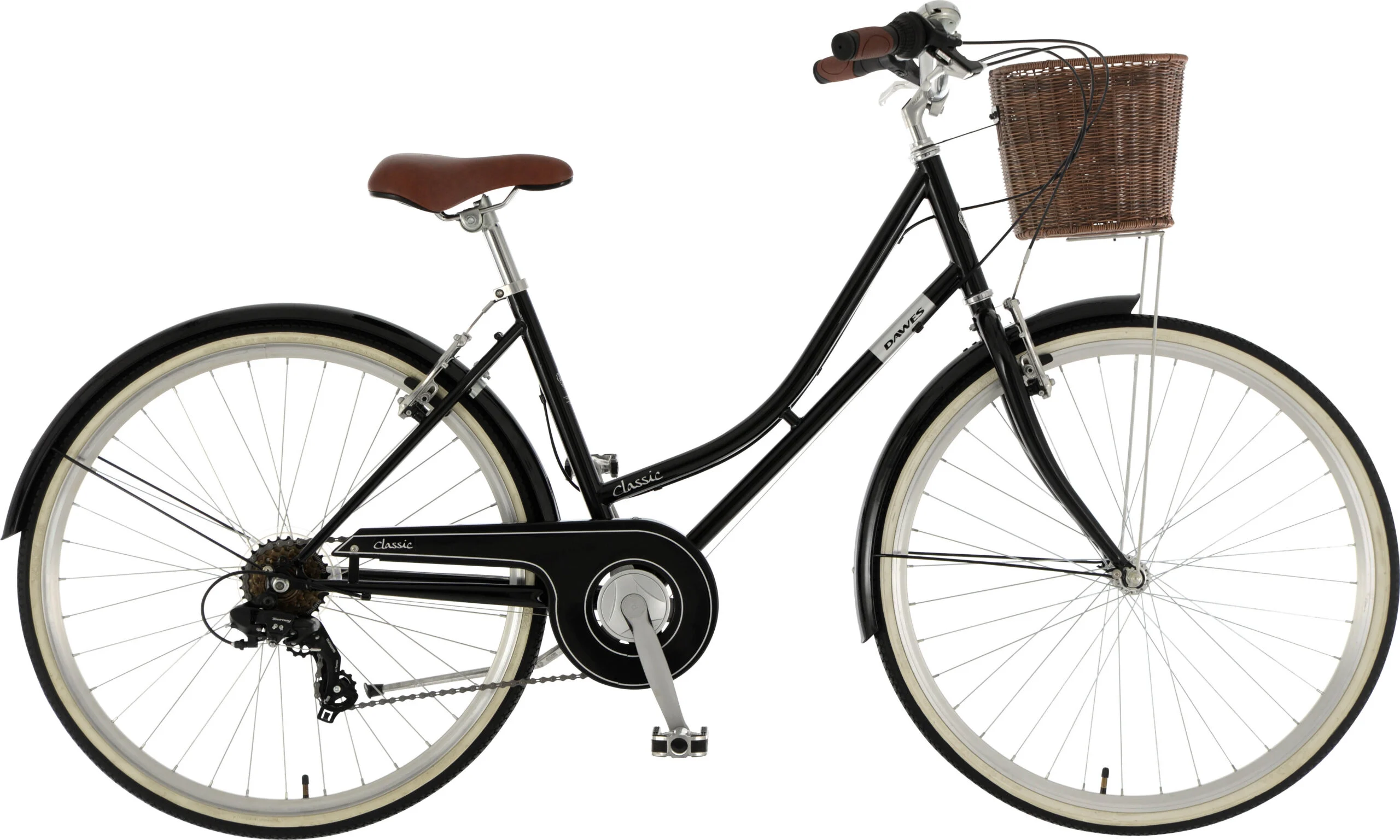 Dawes Classic 650A Ladies Heritage Bike – 26″ Wheel, 6 Speed – Black