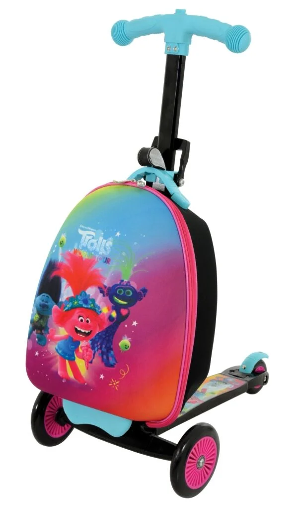 Trolls 2 World Tour 3-In-1 Scootin’ Suitcase – Ride On Luggage Carrier