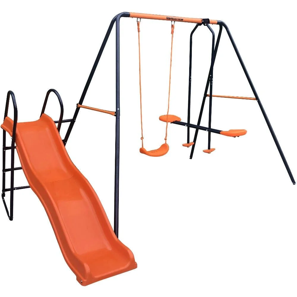 Hedstrom Saturn Playground Sets – Swing, Glider & Slide – Steel Frame