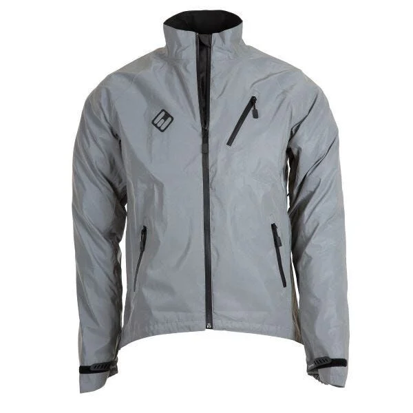 ETC Ladies Arid Weatherproof Reflective Cycling Rain Jacket – Silver