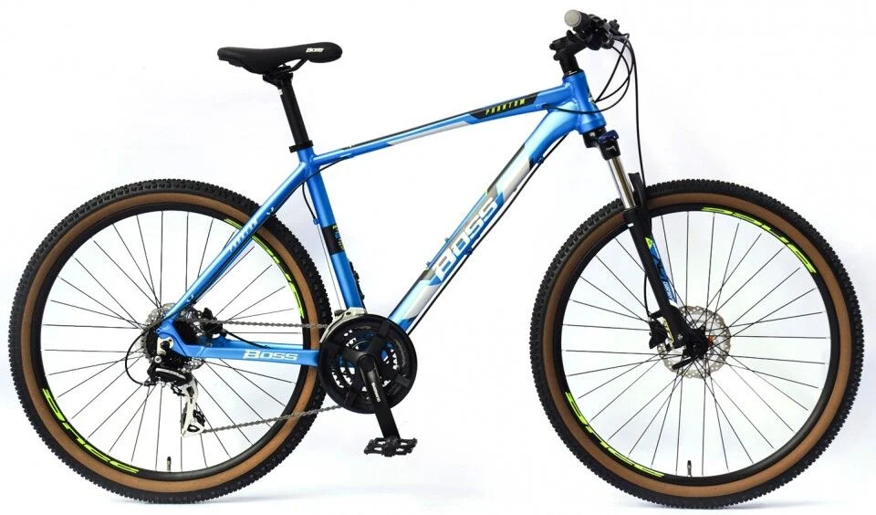 Boss Phantom Mens Hardtail Mountain Bike, 27.5″ Wheel – Satin Blue
