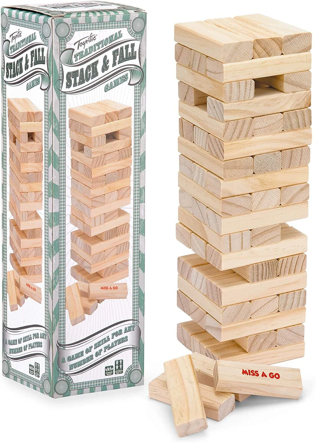 Toyrific Stack and Fall Tumble Tower Family Game