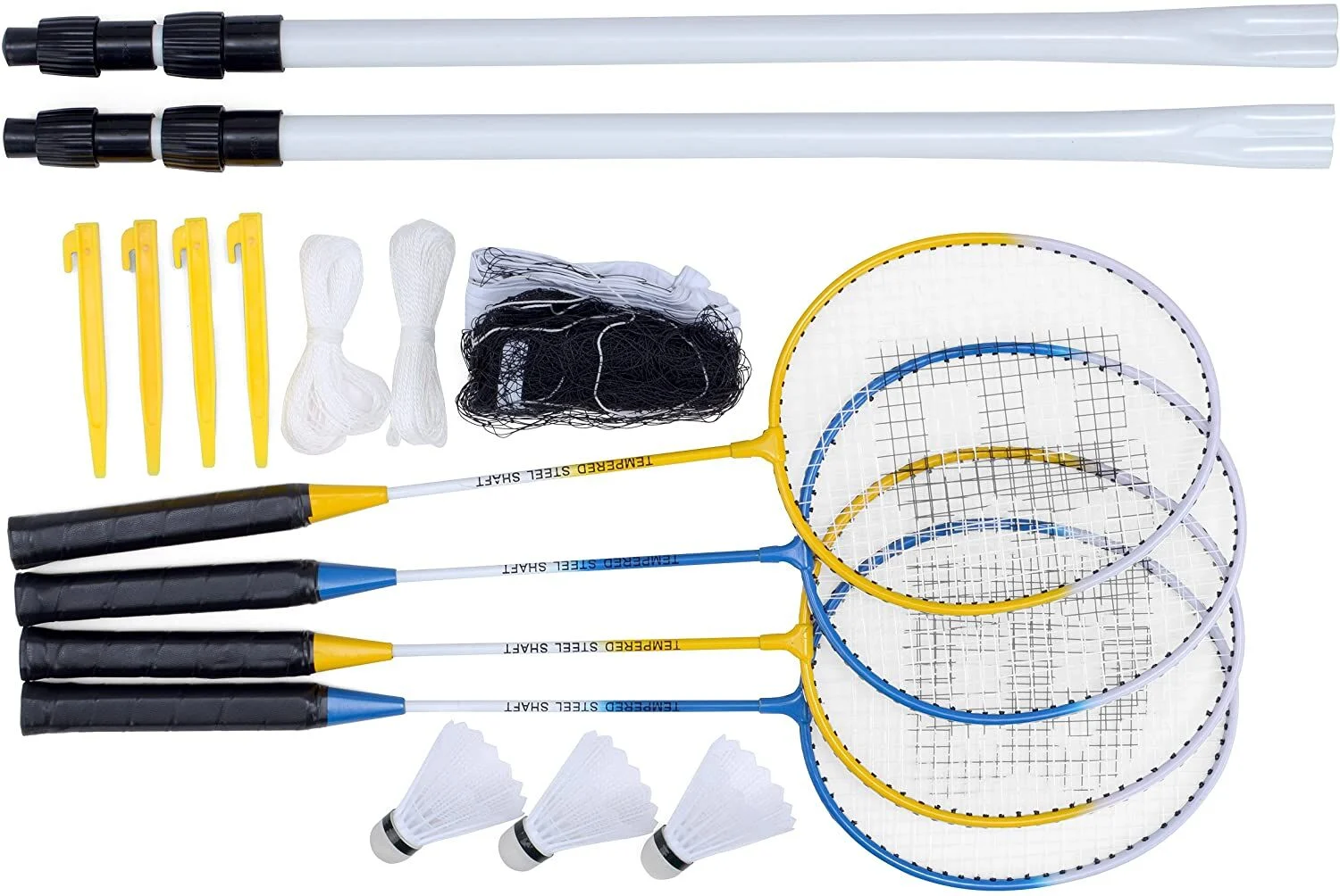 Baseline 4 Player Badminton Set