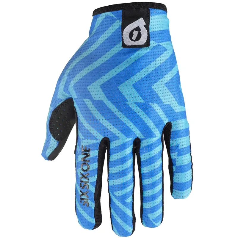 SixSixOne Youth Comp Gloves in Dazzle Blue