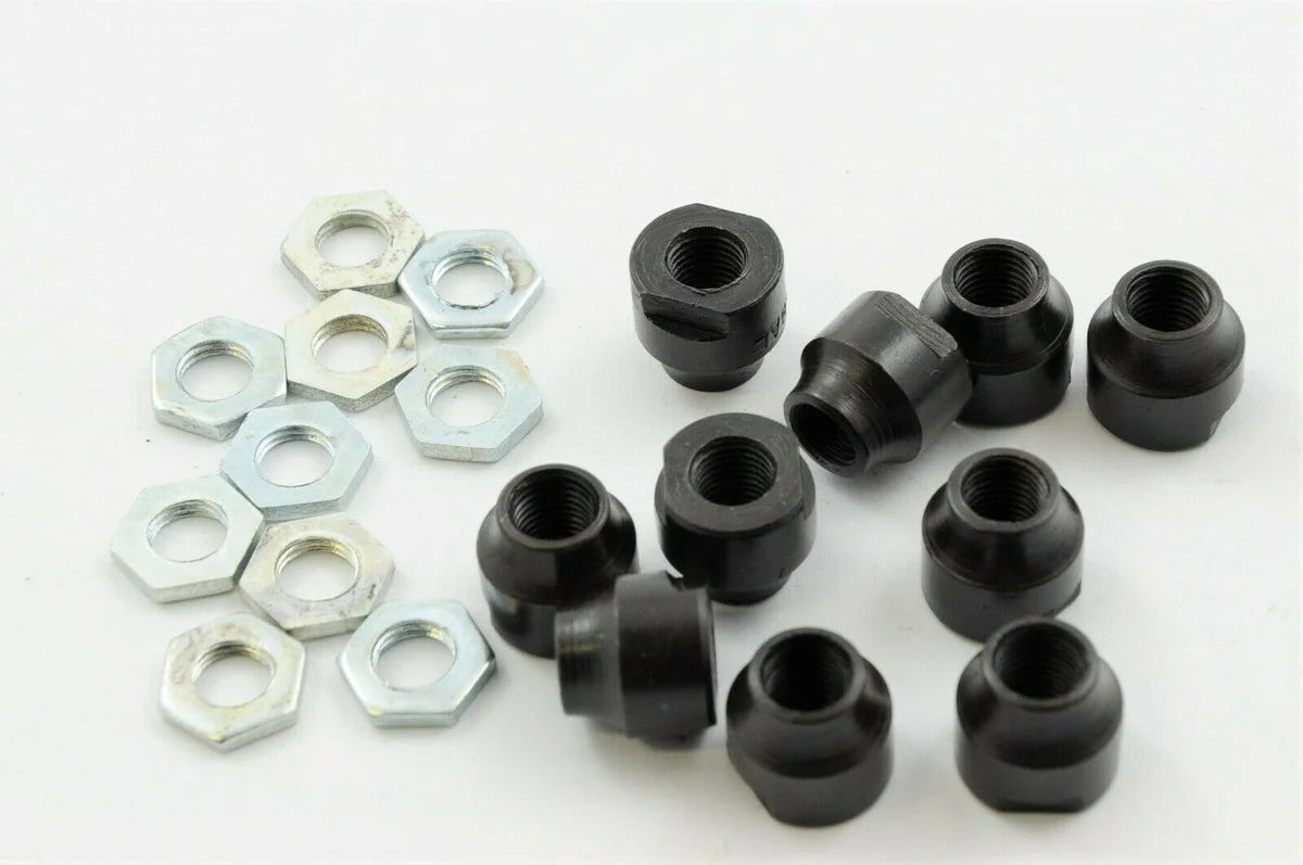 5 PAIRS (10) 5-16" FRONT WHEEL AXLE SPINDLE CONES & LOCK NUTS VINTAGE BIKE SIZE