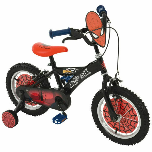 MV Spiderman 14″ Kids Character Bike – Black/Red
