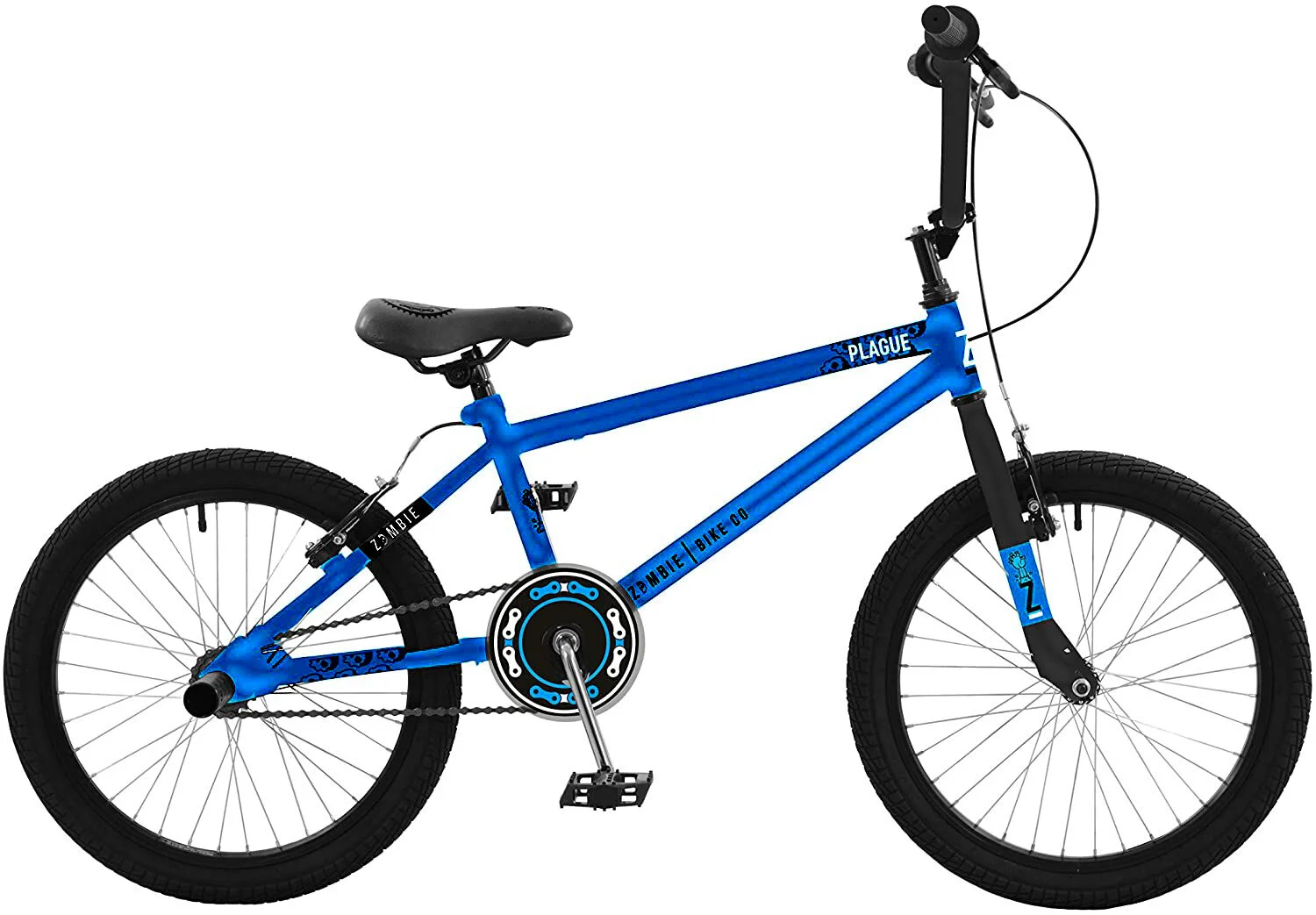 Zombie Plague Boys BMX Bike 18″ Wheel – Blue/Black