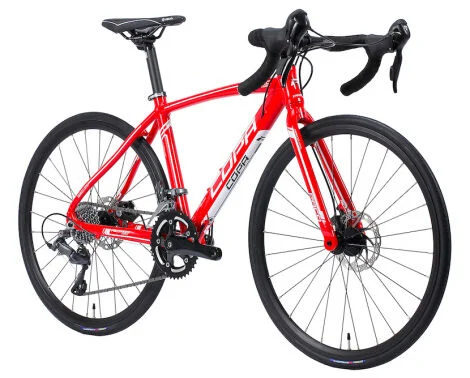Copa 24 Race Junior Road Bike, 24″ Wheel, 16 Speed – Red/White