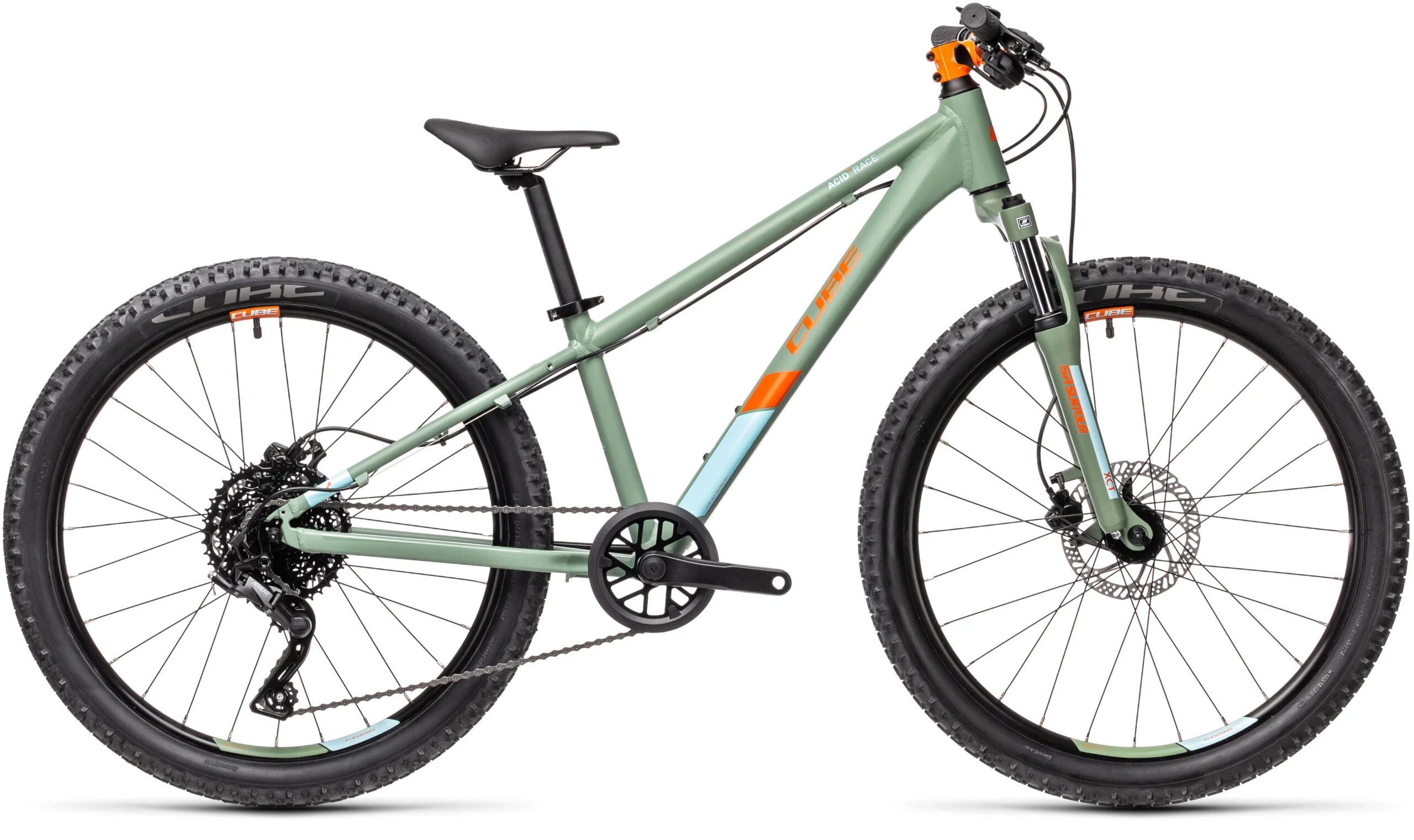Cube Acid 240 Junior Hardtail Mountain Bike 2021 – Green/Orange