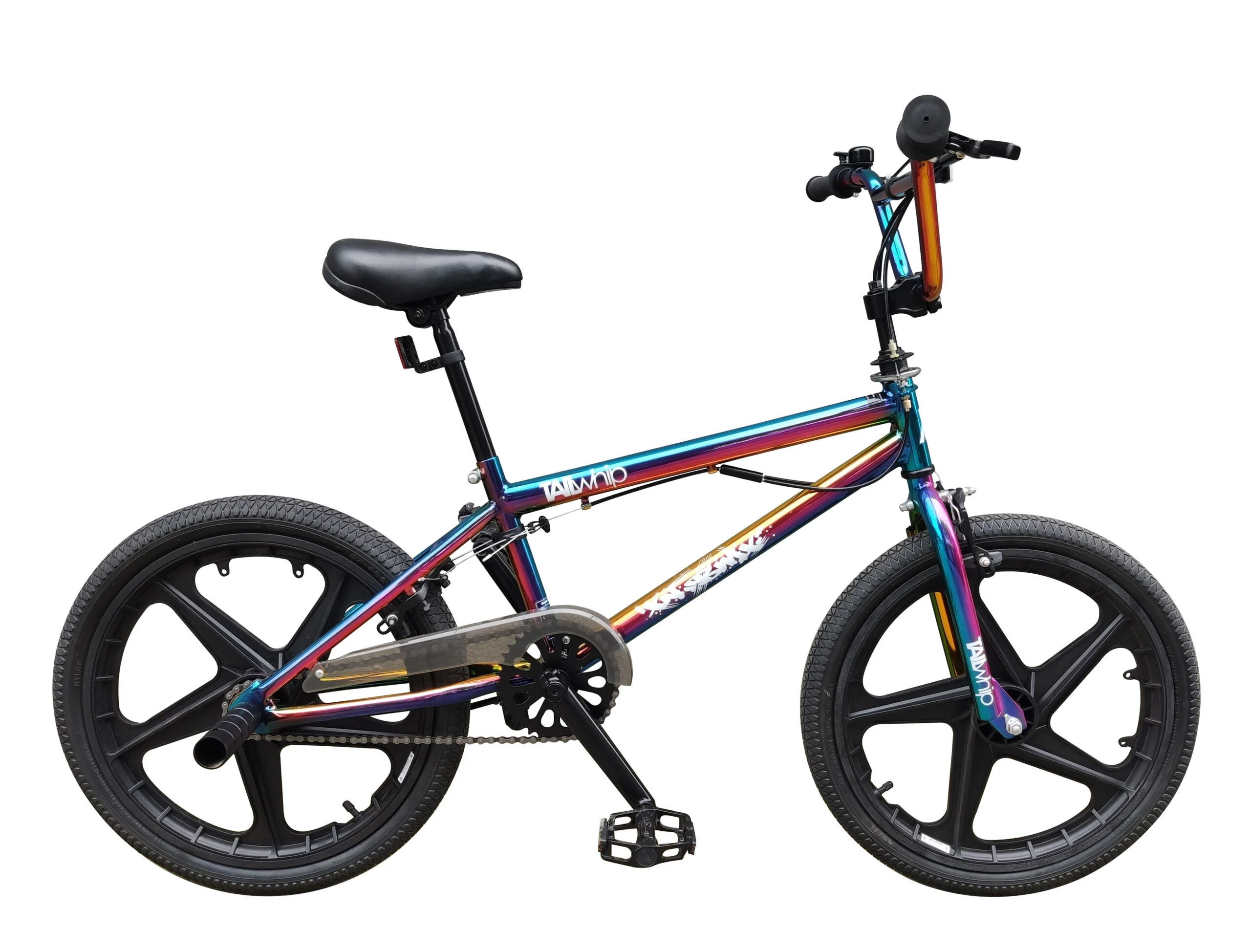 XN Tailwhip MAG 20″ Freestyle BMX, Single Speed, 2x Stunt Pegs – Neo Chrome Jet Fuel