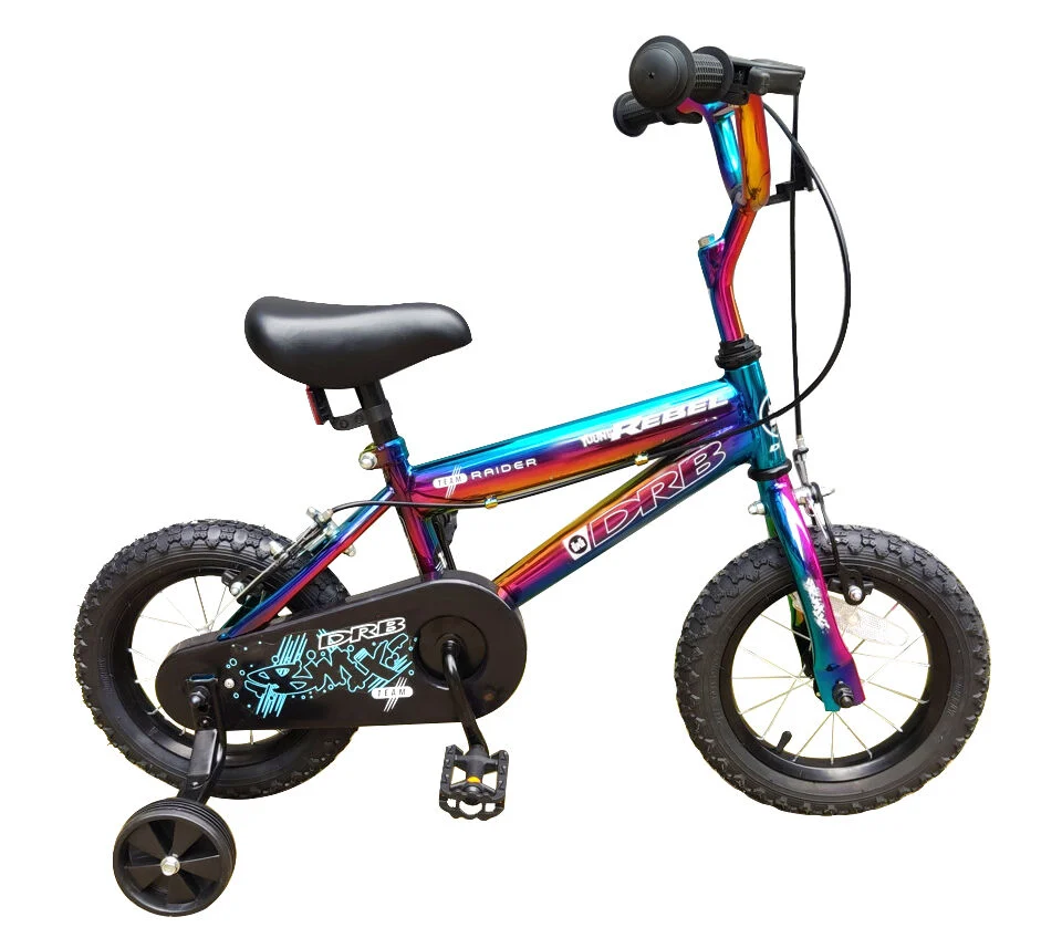 Dallingridge Young Rebel Kids 12″ Pavement Bike – Neo Chrome Jet Fuel