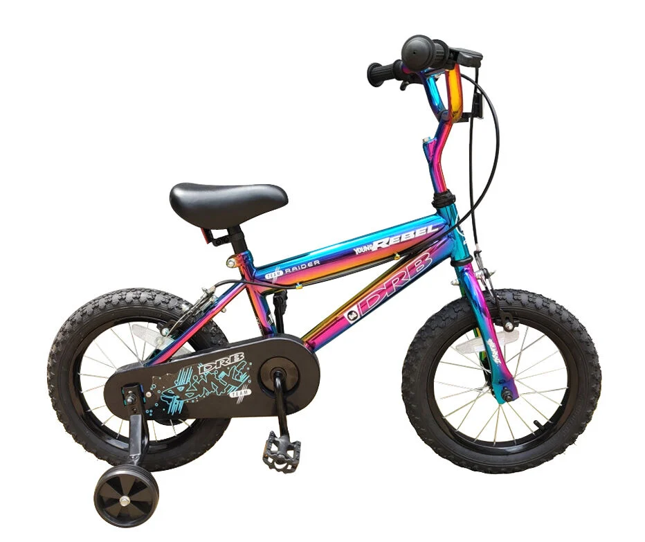 Dallingridge Young Rebel Kids 14″ Pavement Bike – Neo Chrome Jet Fuel