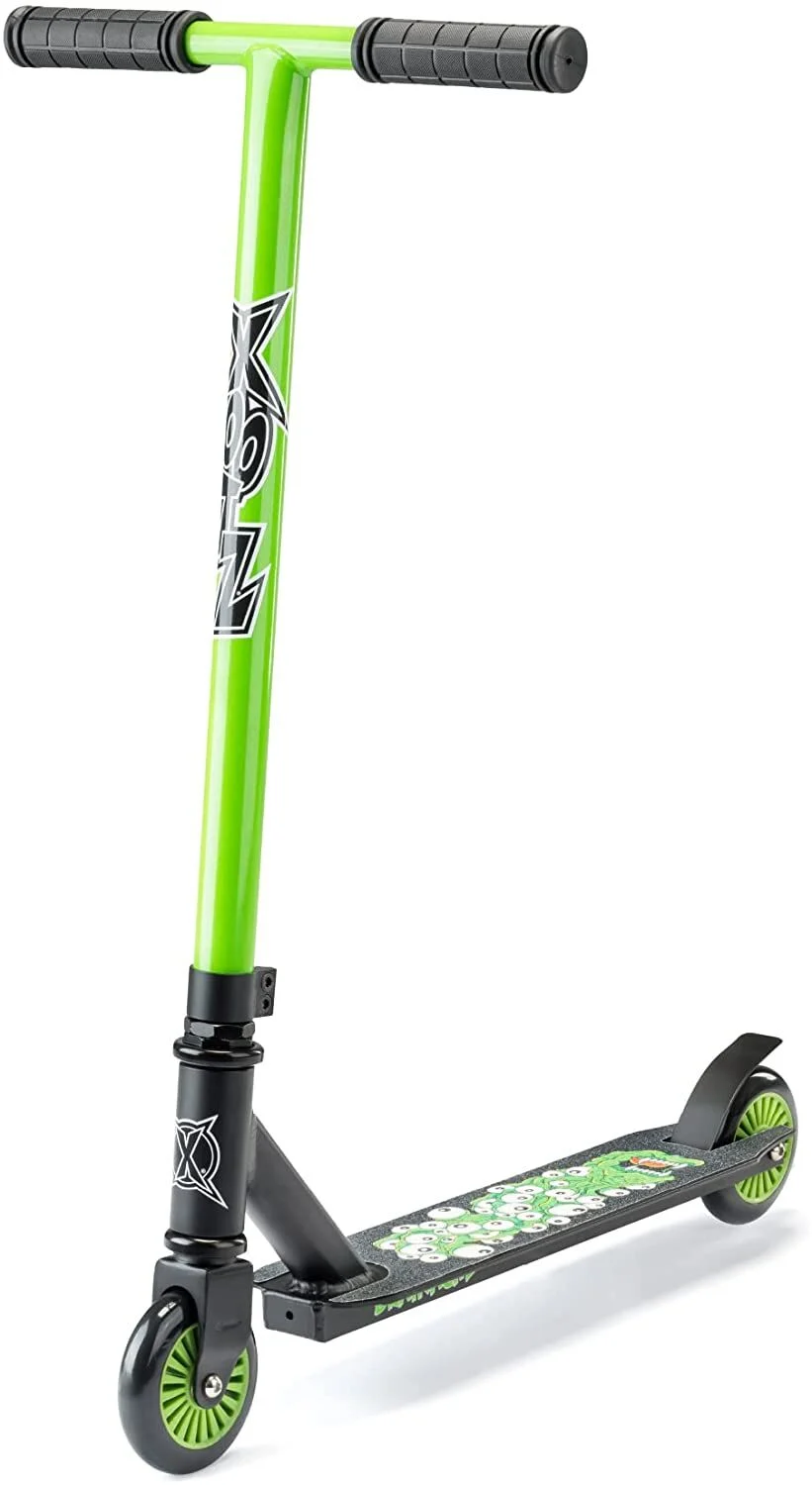 Xootz Brainache Kids Stunt Scooter – Green/Black