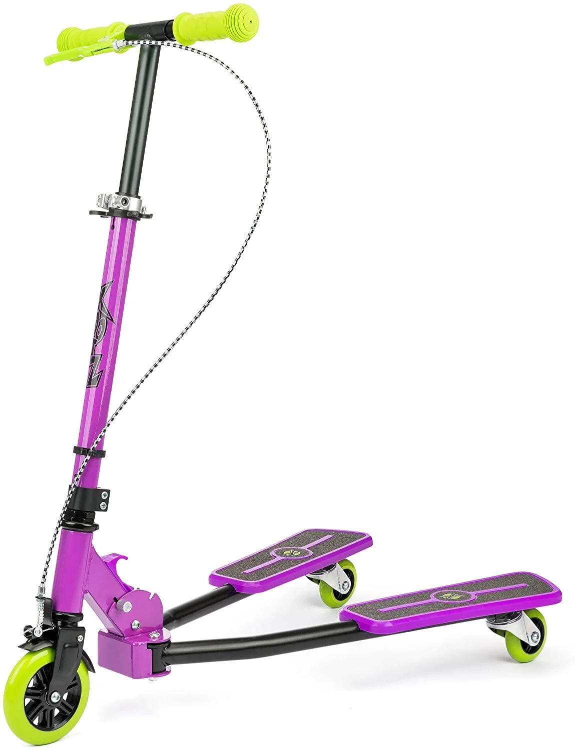 Xootz Kids Scissor Scooter Folding 3 Wheel – Purple