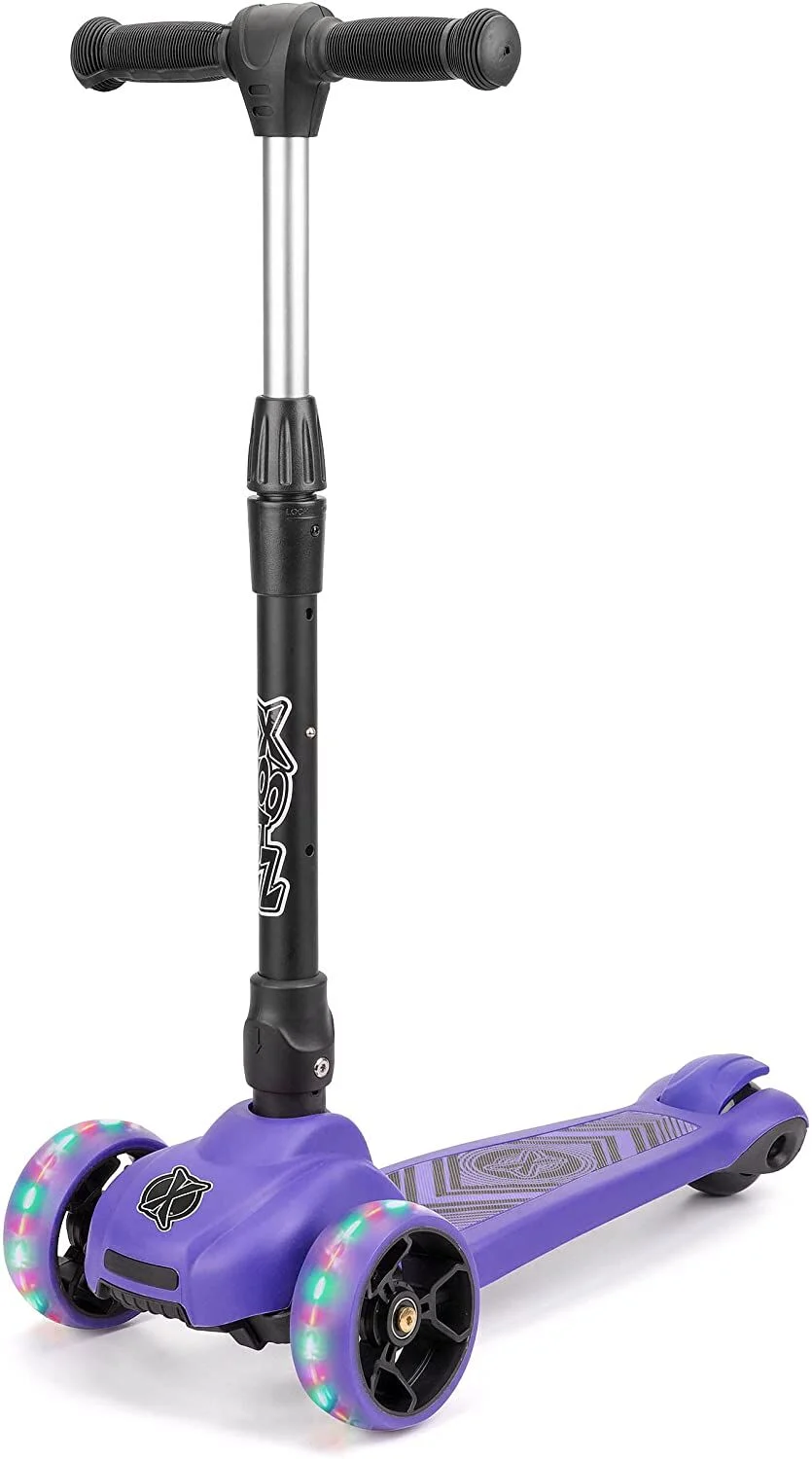 Xootz Scout Kids Tri-Scooter – Purple
