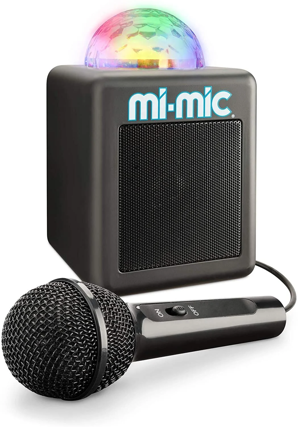 Mi-Mic Mini Karaoke Machine and Disco Cube Speaker LED Lights