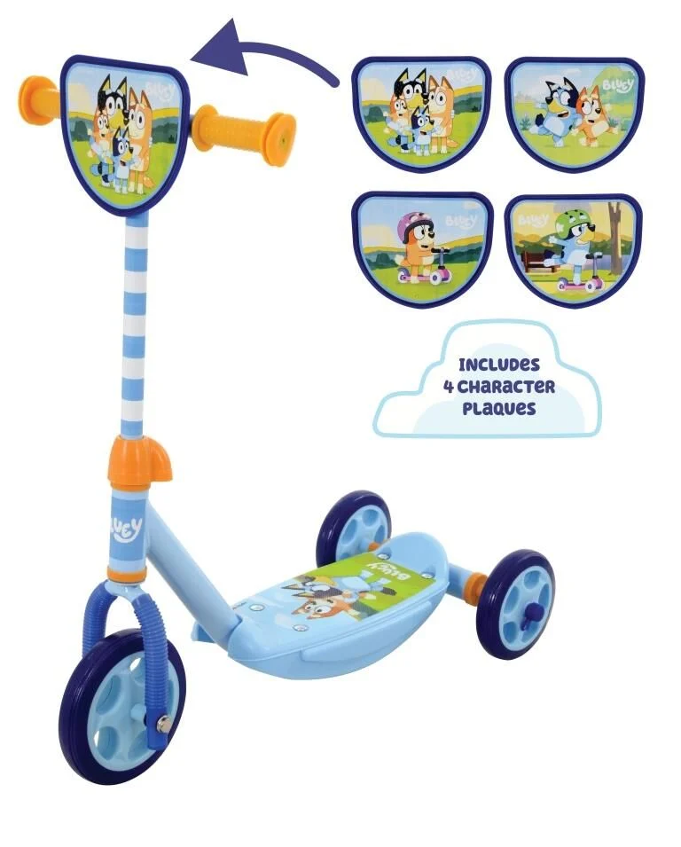 Bluey Switch It Multi Character Tri-Scooter – Blue