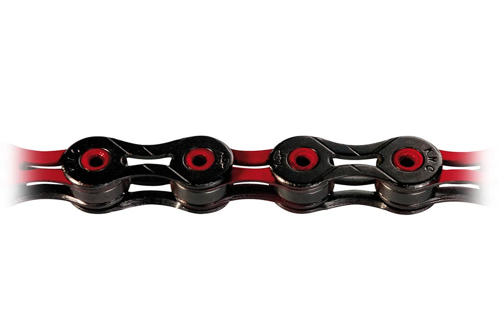 KMC Chain Diamond Like Coating 116 Link 10 Speed – Black/Red