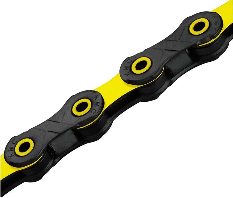 KMC Chain Diamond Like Coating 126 Link 12 Speed – Black/Yellow