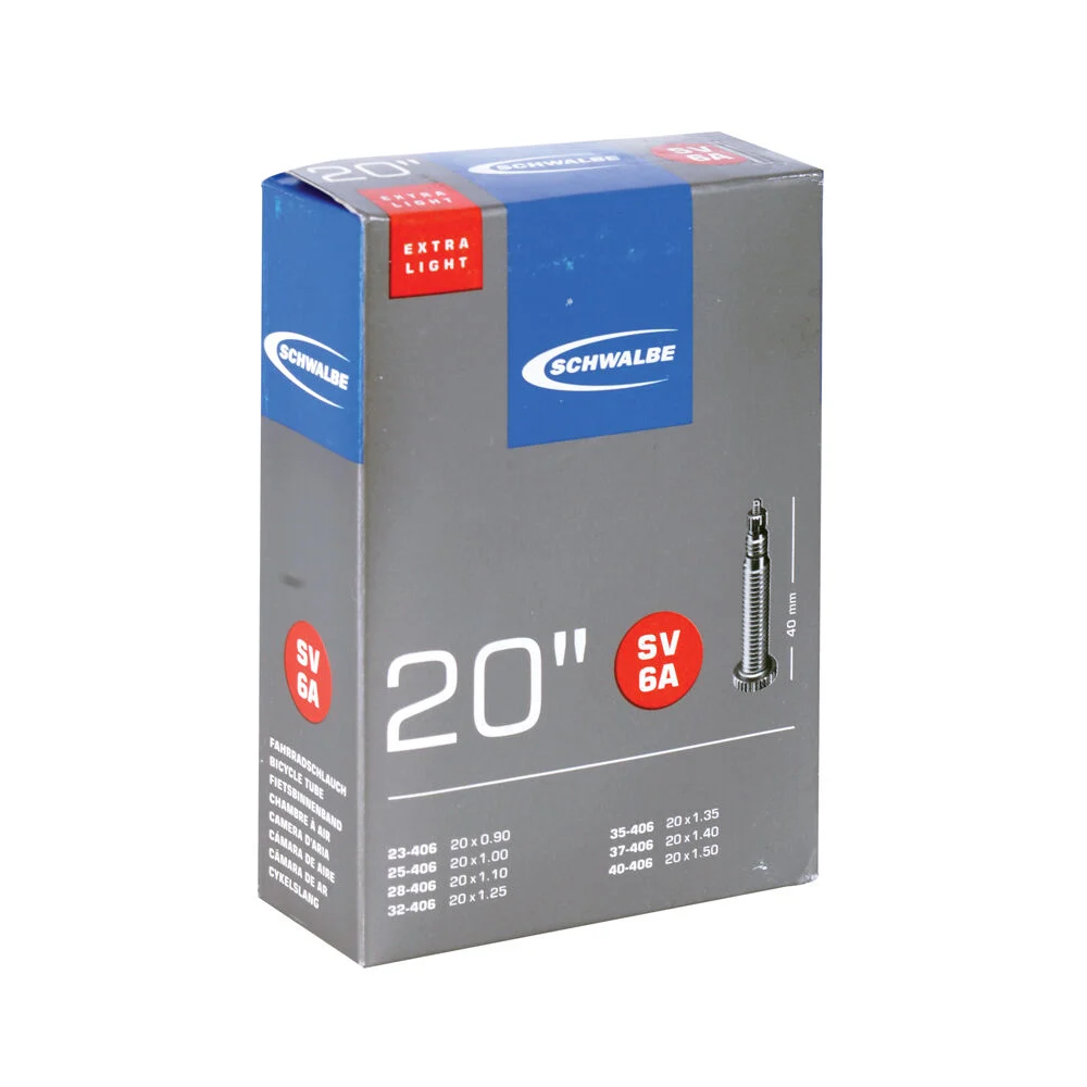 Schwalbe Innertube, Presta Valve – 20×1.5-2.0