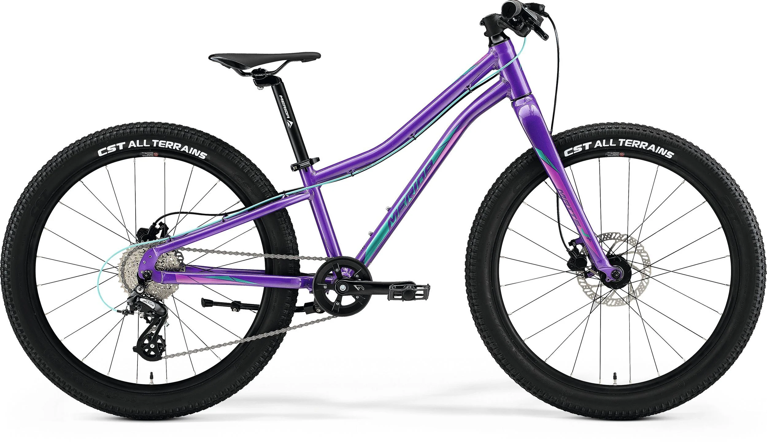 Merida Matts Jr. 24 Plus Junior Mountain Bike 2022, 24″ Wheel – Gloss Purple/Teal