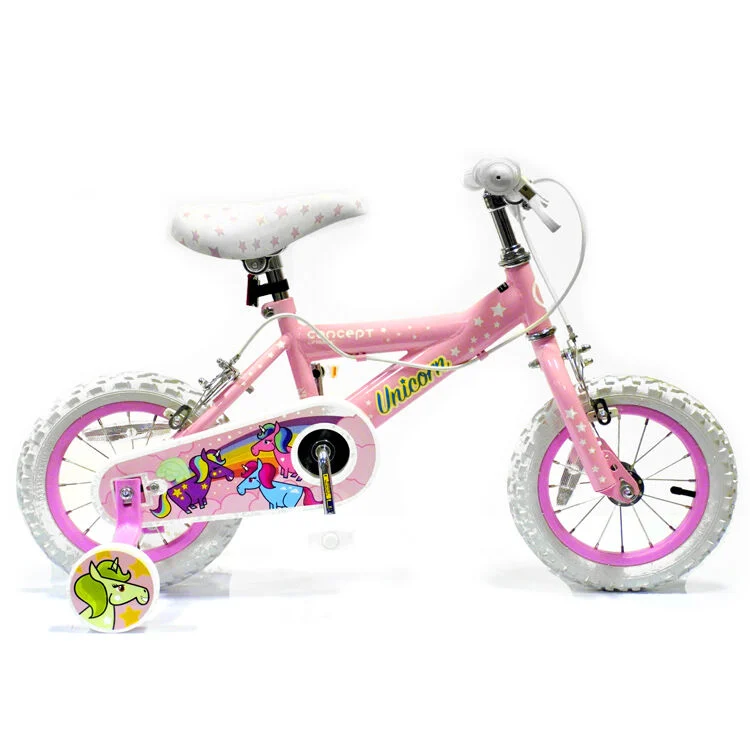 Concept Unicorn 12″ Kids Bike – Pale Pink/White