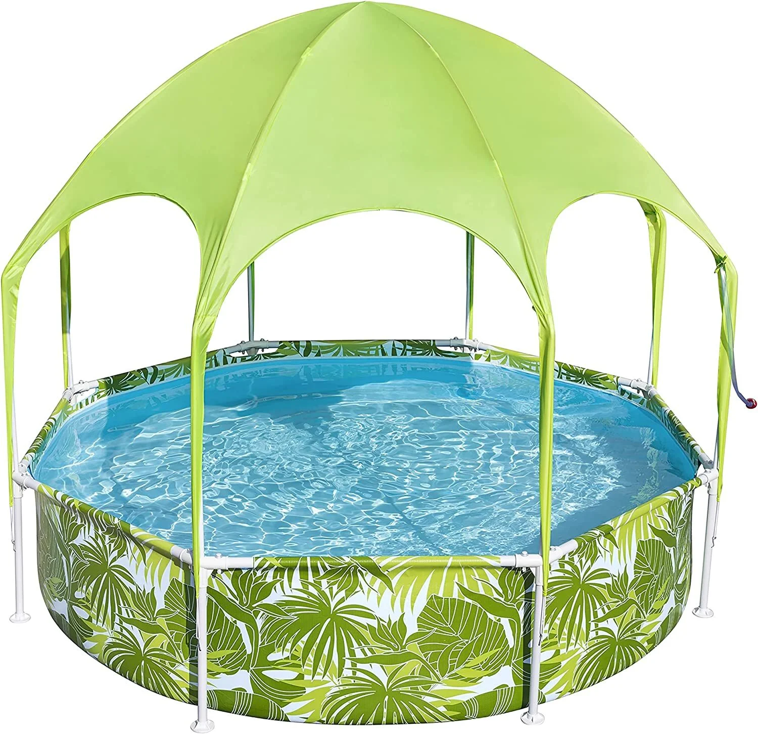 Bestway Paddling Pool with Sunshade – Green Tropical