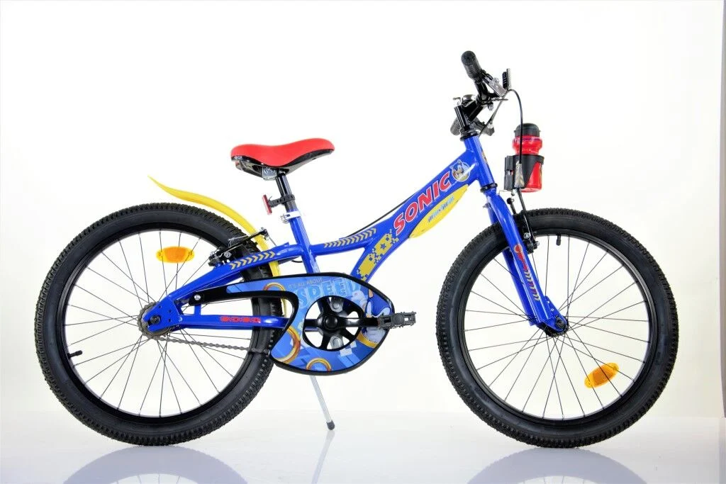 Dino Sonic Kids 20″ Wheel Bike – Blue/Yellow