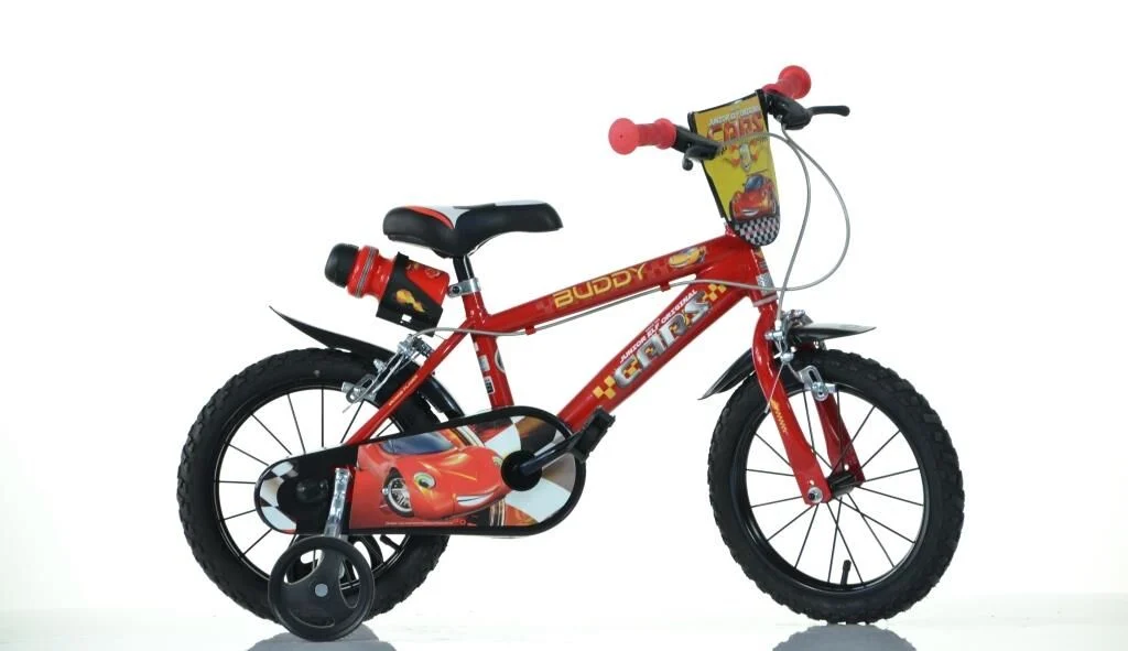 Dino Cars Kids 14″ Wheel Bike – Red