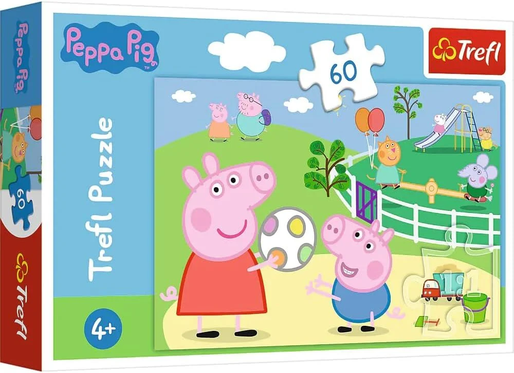 Trefl Peppa Pig Fun with Friends Puzzle Kids – 60 Pieces